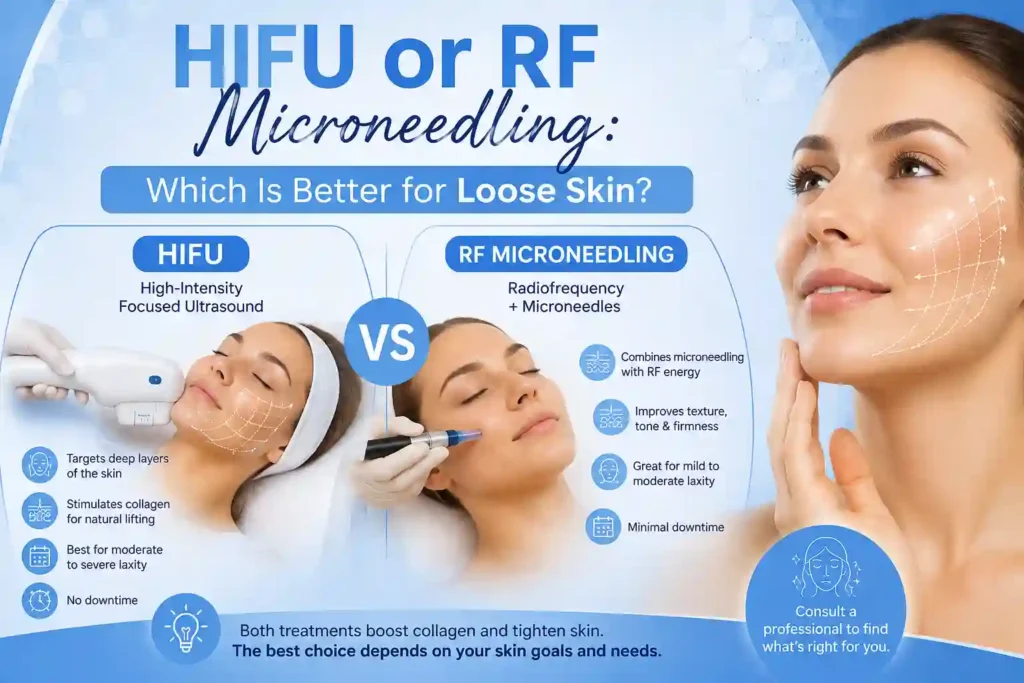 Lost the Weight but Not the Loose Skin? What You Should Know 2 HIFU or RF Microneedling: Which Is Better for Loose Skin Edgbaston?